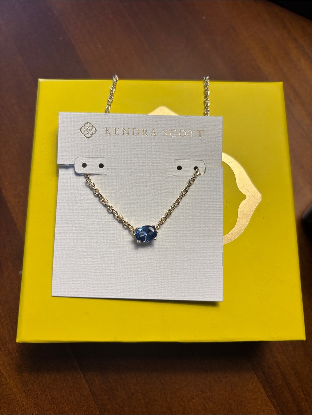 Kendra Scott blue stone necklace - Picture 2 of 4
